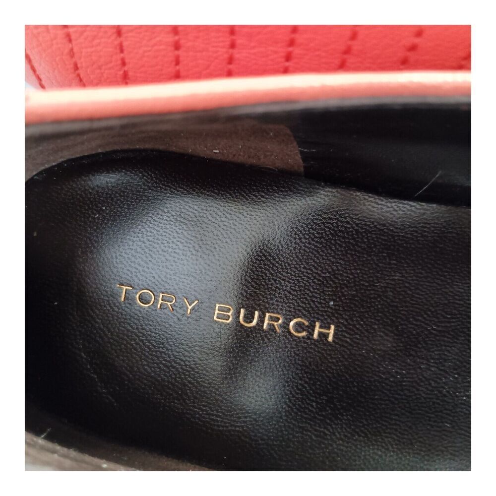 Tory Burch Coral Quilted Patent Leather Ballet Flats - Picture 6 of 11